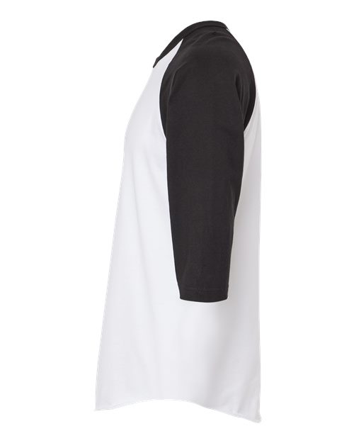 Unisex Fine Jersey Raglan T-Shirt - Image 3