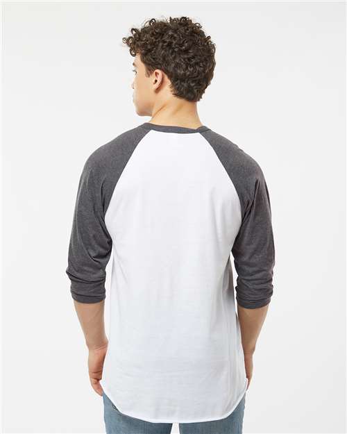 Unisex Fine Jersey Raglan T-Shirt - Image 12