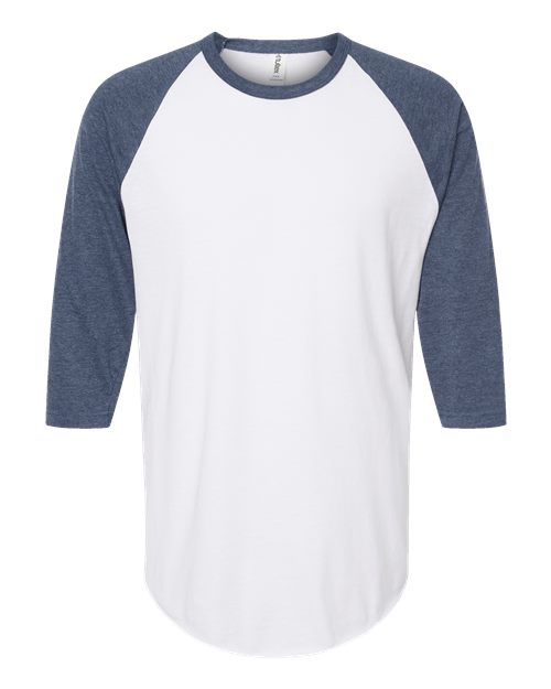 Unisex Fine Jersey Raglan T-Shirt - Image 13