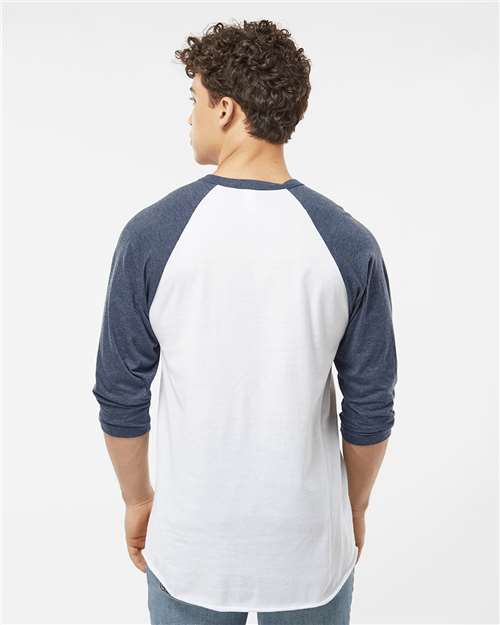 Unisex Fine Jersey Raglan T-Shirt - Image 18