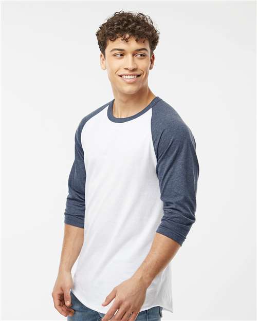 Unisex Fine Jersey Raglan T-Shirt - Image 19