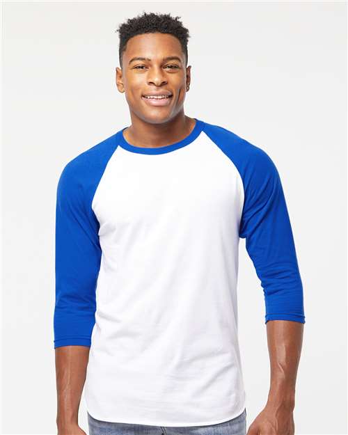 Unisex Fine Jersey Raglan T-Shirt - Image 58