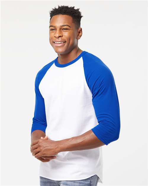 Unisex Fine Jersey Raglan T-Shirt - Image 55