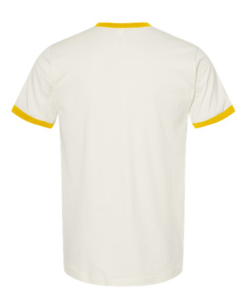 Unisex Fine Jersey Ringer T-Shirt - Image 2