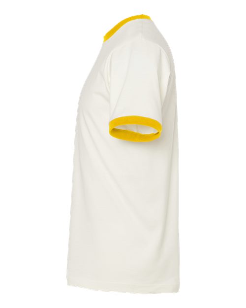 Unisex Fine Jersey Ringer T-Shirt - Image 3