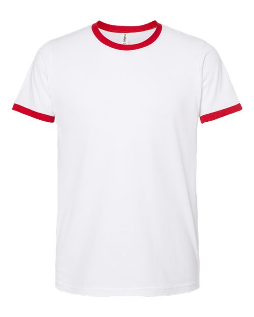 Unisex Fine Jersey Ringer T-Shirt - Image 7