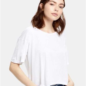 Women's Boxy Open Neck Tee