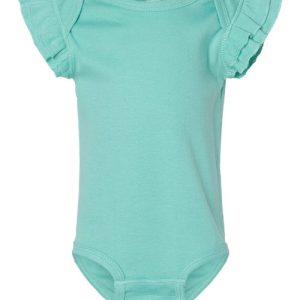 Infant Flutter Sleeve Baby Rib Bodysuit