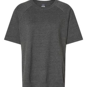 Women's French Terry Short Sleeve Crewneck Sweatshirt