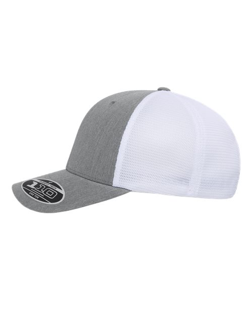 110® Mesh-Back Cap - Heather Grey/ White - Image 3