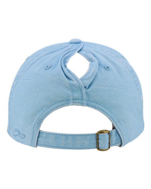 Women's Pigment-Dyed with Fashion Undervisor Cap - Cashmere Blue/ Floral - Image 3