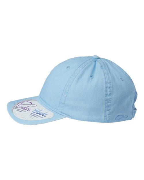 Women's Pigment-Dyed with Fashion Undervisor Cap - Cashmere Blue/ Floral - Image 4