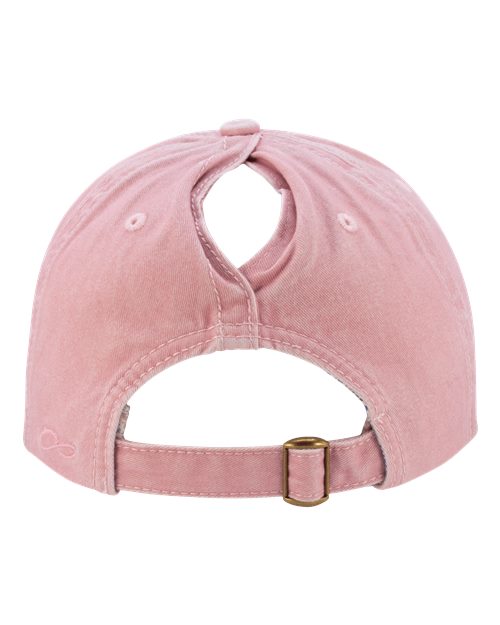 Women's Pigment-Dyed with Fashion Undervisor Cap - Dusty Pink/ Floral - Image 3
