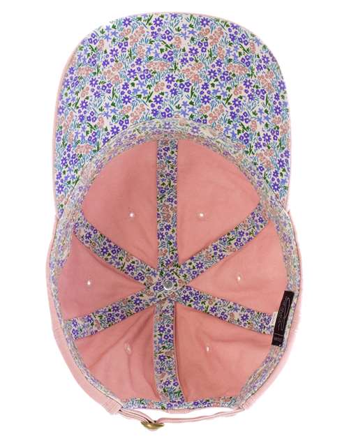 Women's Pigment-Dyed with Fashion Undervisor Cap - Dusty Pink/ Floral - Image 2