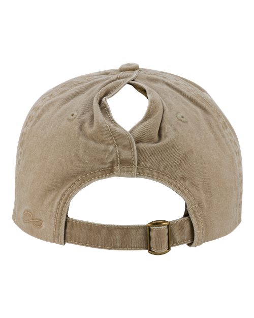 Women's Pigment-Dyed with Fashion Undervisor Cap - Khaki/ Camo - Image 3