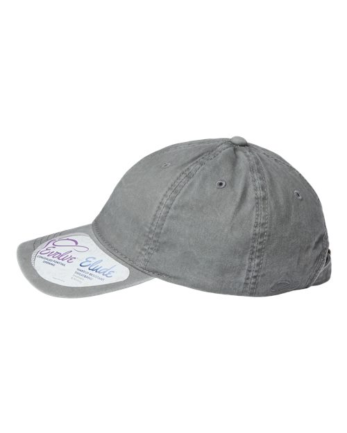 Women's Pigment-Dyed with Fashion Undervisor Cap - Light Grey/ Polka Dots - Image 4