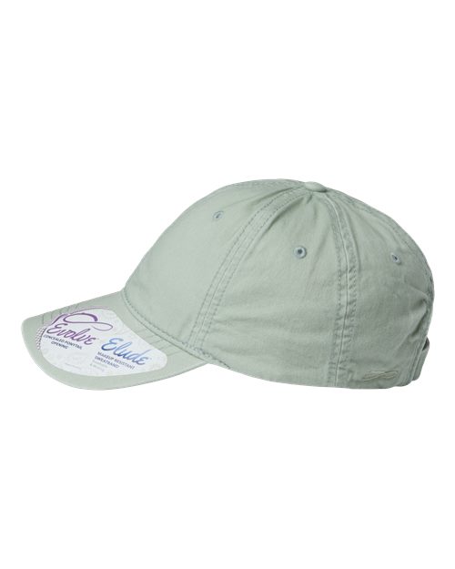 Women's Pigment-Dyed with Fashion Undervisor Cap - Sage/ Polka Dots - Image 4