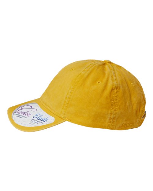 Women's Pigment-Dyed with Fashion Undervisor Cap - Sunset Yellow/ Polka Dots - Image 4