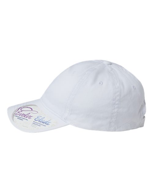 Women's Pigment-Dyed with Fashion Undervisor Cap - White/ Floral - Image 4