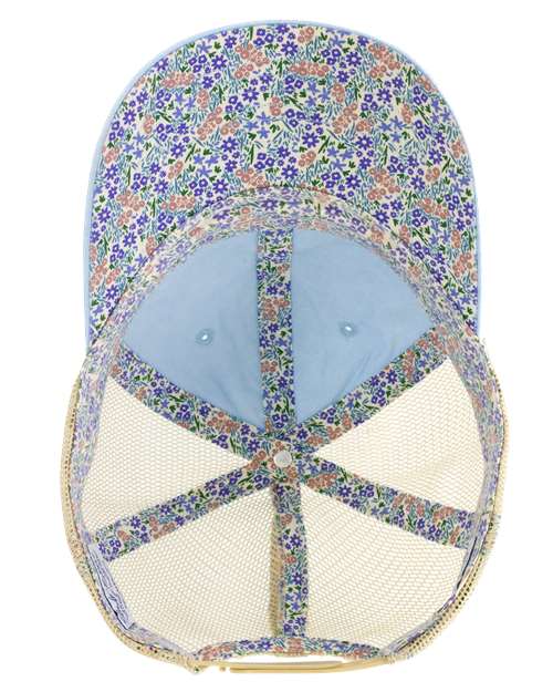 Women's Washed Mesh-Back Cap - Cashmere Blue/ Floral - Image 2