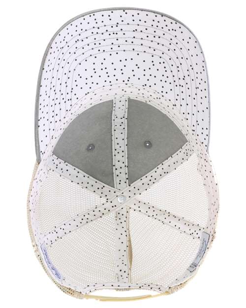 Women's Washed Mesh-Back Cap - Light Grey/ Polka Dots - Image 2