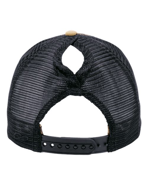 Women's Modern Trucker Cap - Leopard/ Black - Image 3