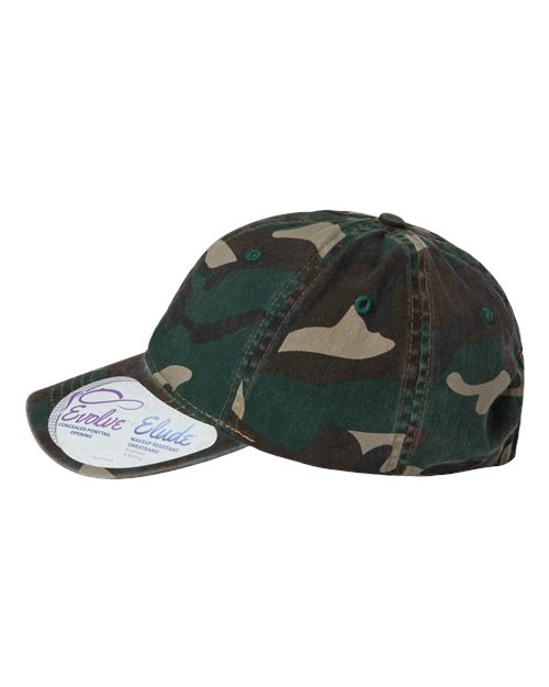 Women's Garment-Washed Fashion Print Cap - Fashion Camo - Image 4
