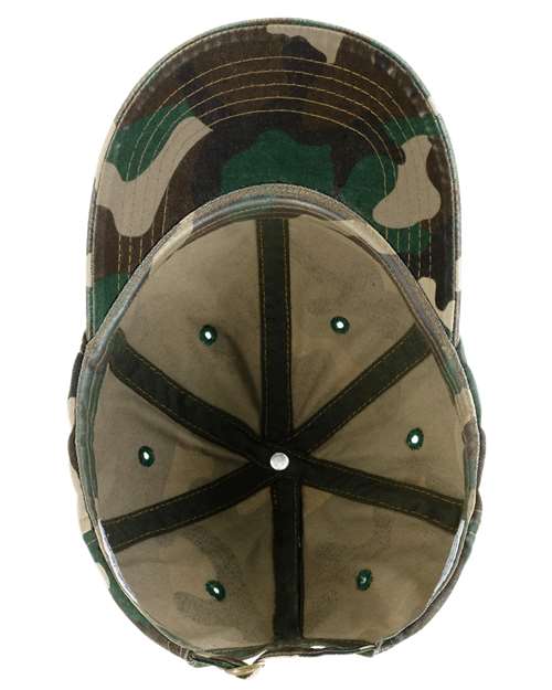 Women's Garment-Washed Fashion Print Cap - Fashion Camo - Image 2