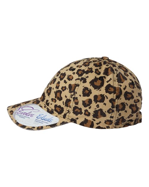 Women's Garment-Washed Fashion Print Cap - Leopard - Image 4