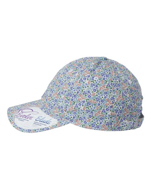 Women's Garment-Washed Fashion Print Cap - Light Pink/ Floral - Image 4