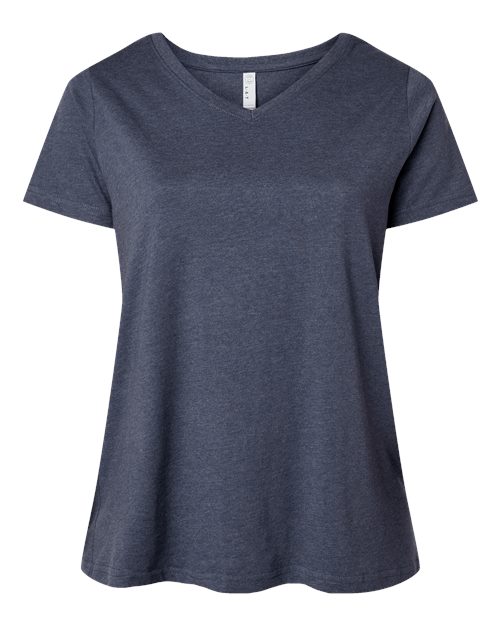 Women's Curvy Collection Fine Jersey V-Neck Tee - Image 13