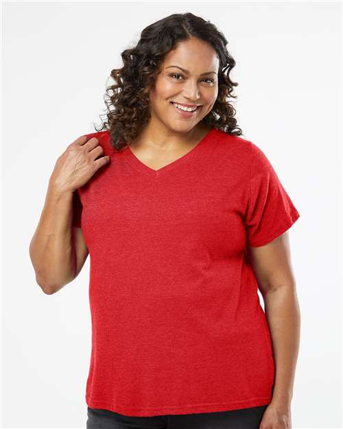Women's Curvy Collection Fine Jersey V-Neck Tee - Image 25