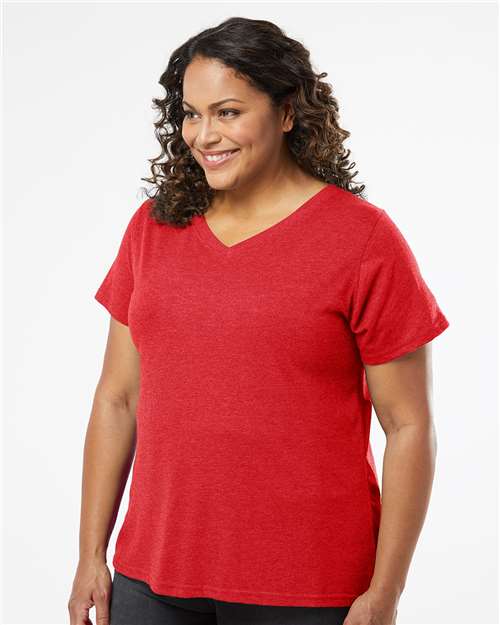 Women's Curvy Collection Fine Jersey V-Neck Tee - Image 26
