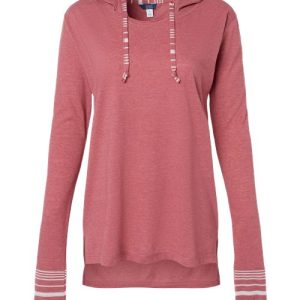 Women's Heathered Jersey Hooded Tunic