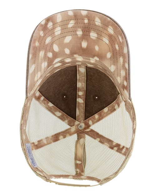 Women's Washed Mesh-Back Cap - Chocolate/ Fawn/ Khaki - Image 2