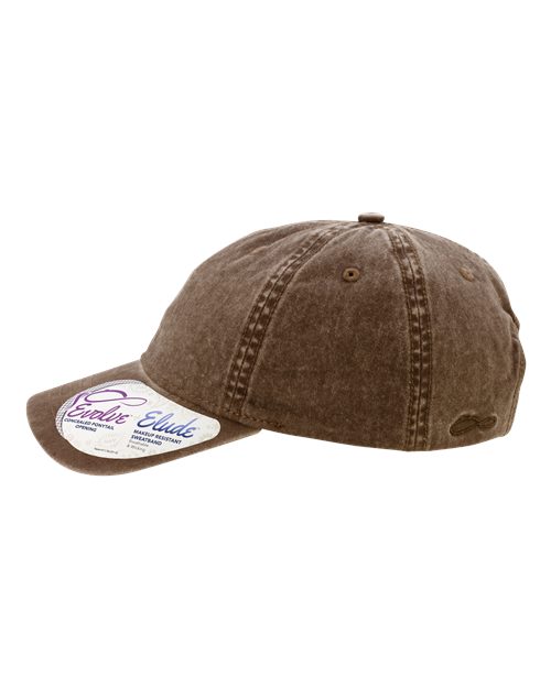 Women's Pigment-Dyed with Fashion Undervisor Cap - Chocolate/ Fawn - Image 4