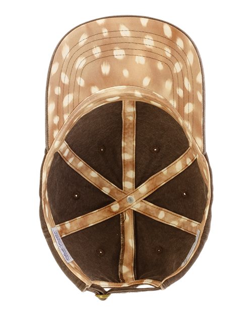 Women's Pigment-Dyed with Fashion Undervisor Cap - Chocolate/ Fawn - Image 2