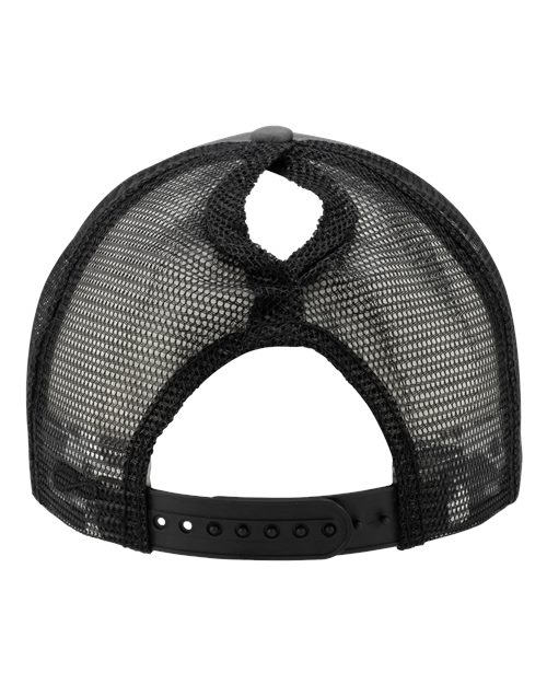 Women's Foam Trucker Cap - Slate/ Black/ Black/ Cow - Image 3