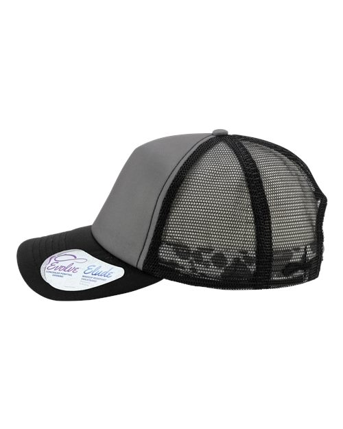 Women's Foam Trucker Cap - Slate/ Black/ Black/ Cow - Image 4