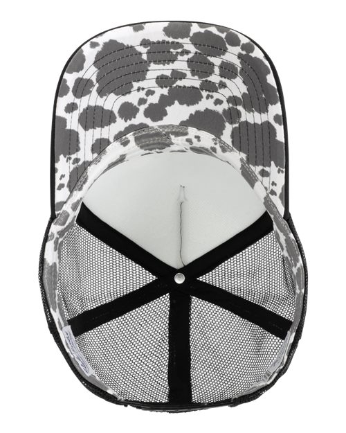 Women's Foam Trucker Cap - Slate/ Black/ Black/ Cow - Image 2