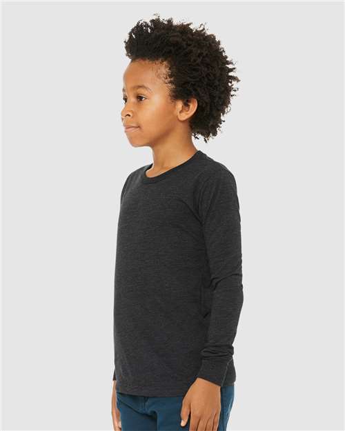 Youth Triblend Long Sleeve Tee - Image 5