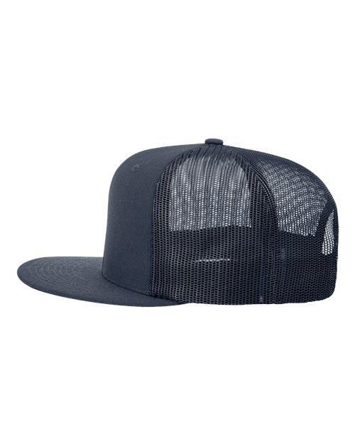 Wool Blend Flat Bill Trucker Cap - Image 30