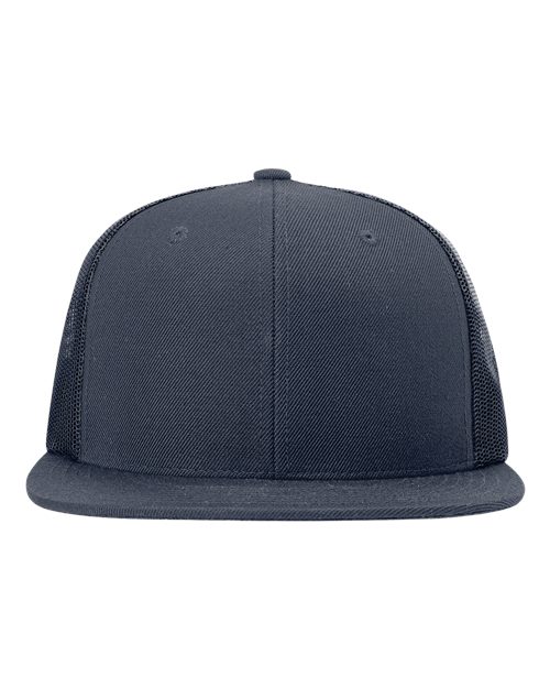 Wool Blend Flat Bill Trucker Cap - Image 28