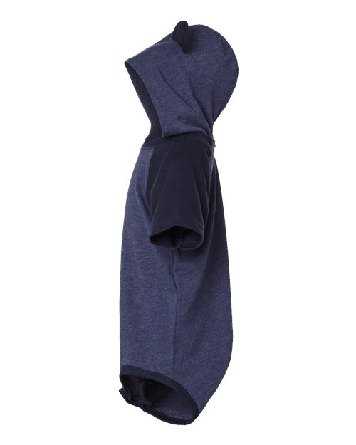 Infant Fine Jersey Raglan Bodysuit with Hood & Ears - Image 21