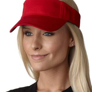 Ace Vat-Dyed Twill Visor - Red