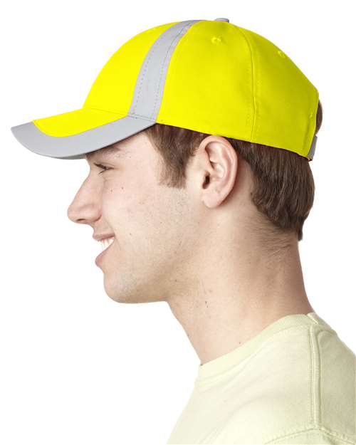 Reflector High-Visibility Constructed Cap - Yellow - Image 2