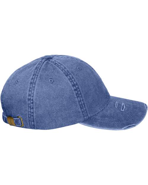 Classic Pigment Distressed Cap - Royal - Image 3