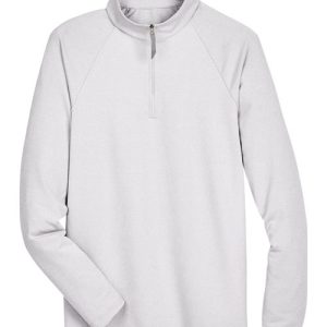 Men's CrownLux Performance® Clubhouse Micro-Stripe Quarter-Zip Pullover