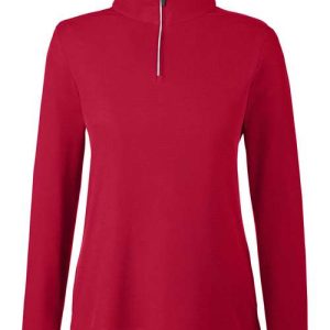 Women's Fusion ChromaSoft™ Pique Quarter-Zip Pullover