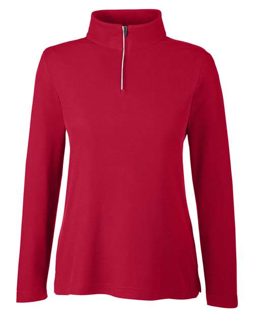 Women's Fusion ChromaSoft™ Pique Quarter-Zip Pullover